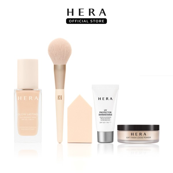 Hera [Planning] Glow Lasting Foundation 30g + 3 Brushes Kit
