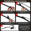 Wadoy UTV Windshield Wiper Motor Kit 12V Compatible with Polaris