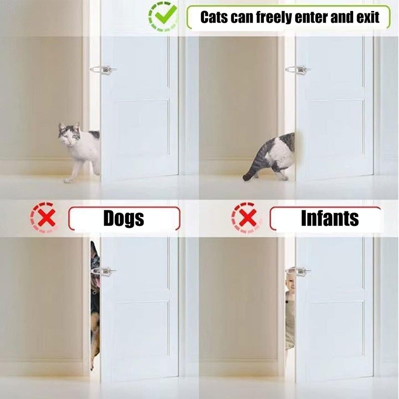Adjustable Cat Door Strap, Door Stopper for Dogs, Pet Door