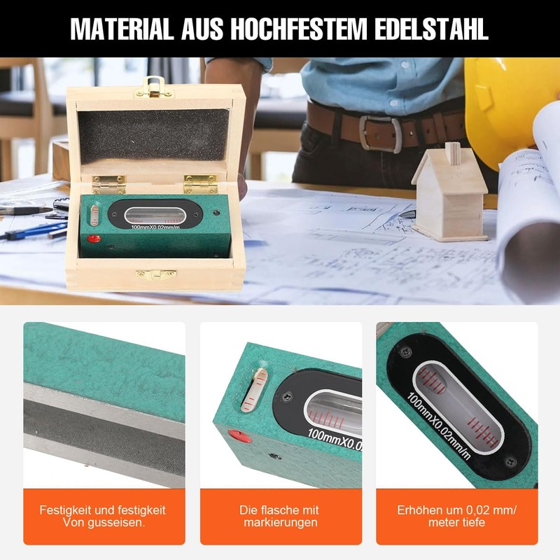 Lfhelper 100 mm Precision Spirit Level Machine Spirit Level Frame