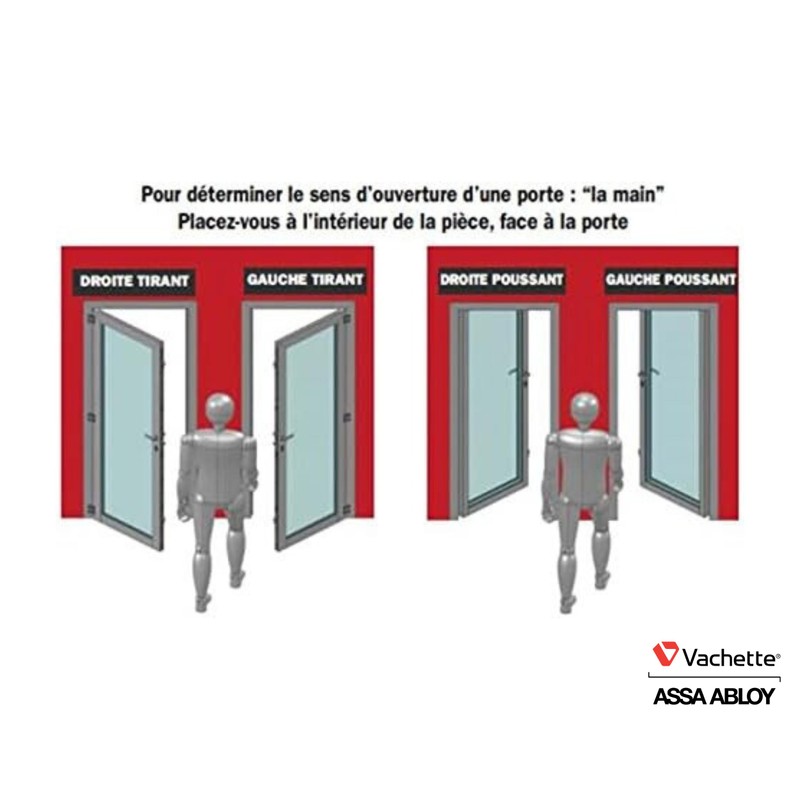 Alsace Lock with Locks, Axle 55 mm, Hole Spacing 72