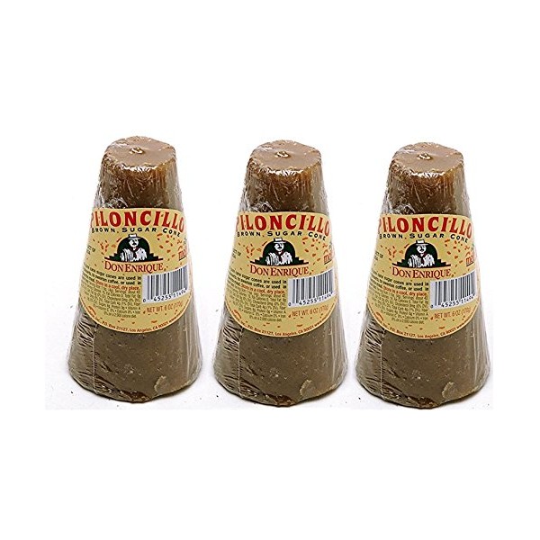Piloncillo,100% Mexican Brown Sugar,Brown Sugar Cane (3 Packages of 6 oz)