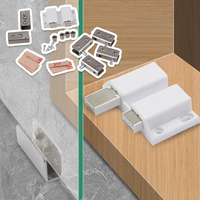 RDEXP Stainless Steel Glass Door Pivot Hinge Set for 5-8mm
