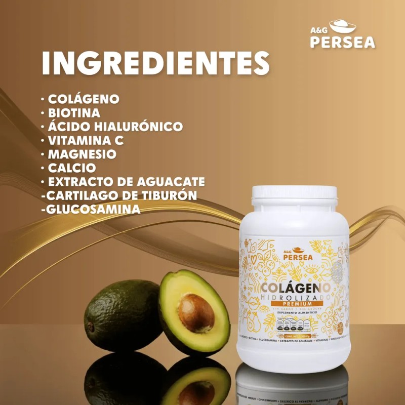Ag Persea- Colageno Hidrolizado Premium 1.2 Kg-sin Sabor