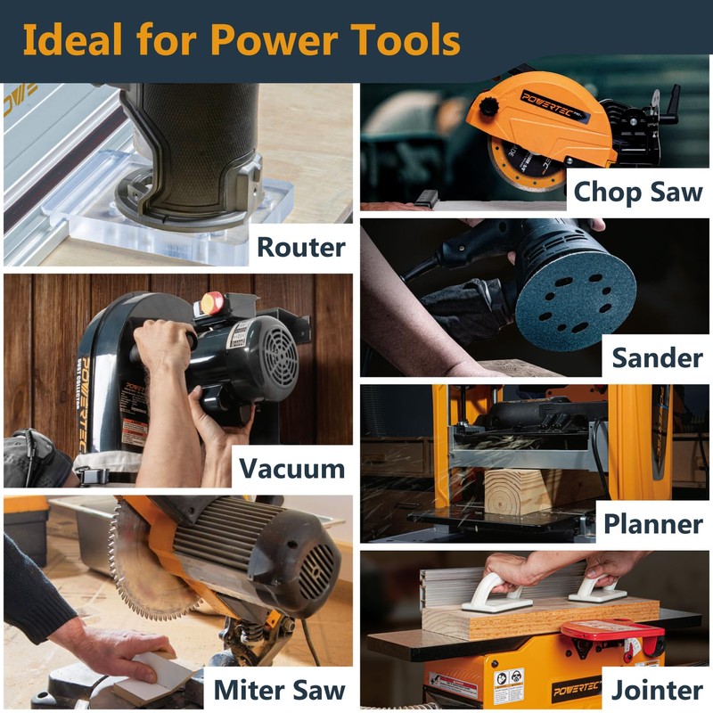 POWERTEC Dual Outlet Power Tool Safety Switch - 120V 15A