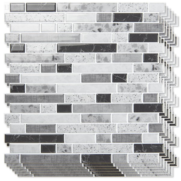 Art3d 10-Sheet Heavy-Duty Peel and Stick Backsplash, Waterproof Wall Tiles