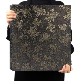 RECUTMS Leather Cover Photo Album 600 Pockets Sewn Bonded Memo Album Slots Album Hold 4x6 Photos 5 Per Page Valentines Day Present Wedding Memory Album (Bronze Grape Flower)