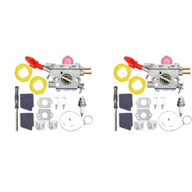 XUHOLOPE 2 PCS 545081857 Carburetor for Pou- lan BVM200FE Carb Crafts- man 25CC Leaf Blower Parts Replace Za- ma C1U-W43 C1U-W43B C1U-W43C with Air Filter Turn Up Kits