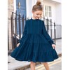 Arshiner Kids Dress Fall Long Sleeve Formal Tween Casual Flowy
