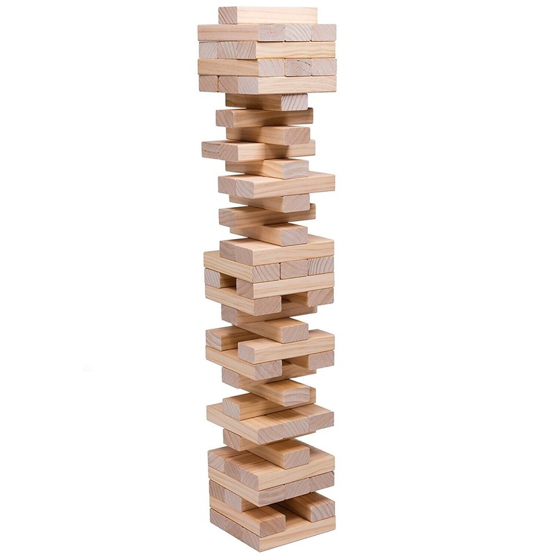 CHH Wooden Tumbling Stacking Blocks Game Set New & Sealed