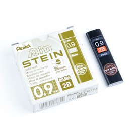 Pentel 0.9 mm 2B Ain Stein Refill Lead (Pack of 12 Tubes, 36 Leads per Tube)