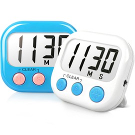Classroom Timers for Teachers Kids Large Magnetic Digital Timer Teacher Supplies 2 Pack-Blue White