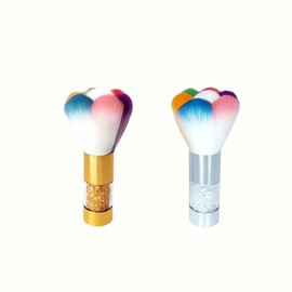 Nail Dust Brush Tool Brush Nail Care Beauty Cosmetics Skin Beauty Item Cleaning Supplies Extension Silver DC004183 / 네일 먼지브러쉬 도구 브러시 손톱 관리 미용 화장품 피부 뷰티 아이템 세척 용품 연장 실버 DC004183