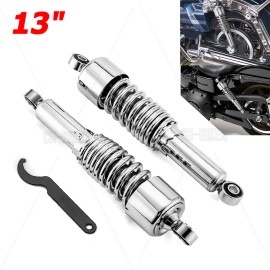 CB Preload Adjustable 13" Rear Shocks Fit For Harley Dyna Low Rider Street Bob FXDB
