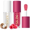 Aceite Hidratante para Labios Lip Oil Gloss, Non-Sticky Fruit Flavored,