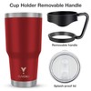YUVONIX Stainless Steel Tumbler with Straw – Insulated Cup with
