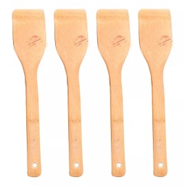 J.H. Company Set 4 Pcs Espatula Pala De Madera Utensilio Para Cocina C332