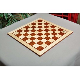 Maple & Mahogany Wooden Chess Board - 2.5" with Logo
