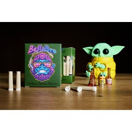 Bellabro® 24 x Activated Carbon Filters – Diameter 7 mm – Conical Filters | Pocket Size in 8 Packs of 3 | Coconut Charcoal | Reduces Toxins, Zero Irritation