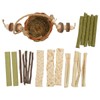 AIMALL Natural Pet Chew Toy Set for Small Animals -
