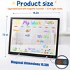 KEAMIMU LED Note Board, 14.2"x11", Acrylic Magnetic Whiteboard