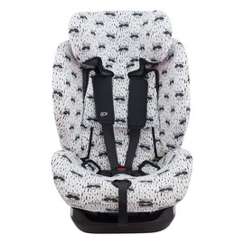 JYOKO KIDS Car Seat Cover Compatible with Kinderkraft Myway, Cotton (Raccoon)
