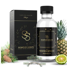 Signature Scents - Luxury Hotel Collection - Fragrance Oils for Diffusers - (Winter Spruce) 4.05 Fl Oz (120ml)
