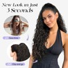 Sofeiyan Ponytail Hairpiece with Clip, 56 cm Long Wavy Curly