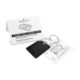 Gift Item: Rominox Key Tools, Various Designs, Key Tool / Key Fob, Stainless Steel Multitool, Includes Functional Description, Multifunctional Tool for Travelling or Holidays