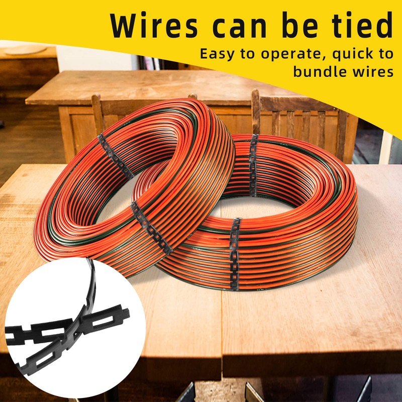 codree 50 FT Plastic Chain Lock Tree Tie-1/2 Inch Wide