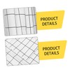 iplusmile 1 Set Grid Design Shower Curtain Kit Black and
