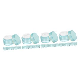 Minkissy 4sets Acrylic Travel Jars Leakproof Small Travel Containers Empty Jars for Makeup Eye Face Multipurpose Portable Toiletries Container Set 6pcs*4