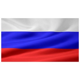 Russia Flag 90 cm x 150 cm, Large Flag with Pole Loop and Laces to Fasten, Light Flag, Flag for Sports, Football, Buildings (Russia 1pc)