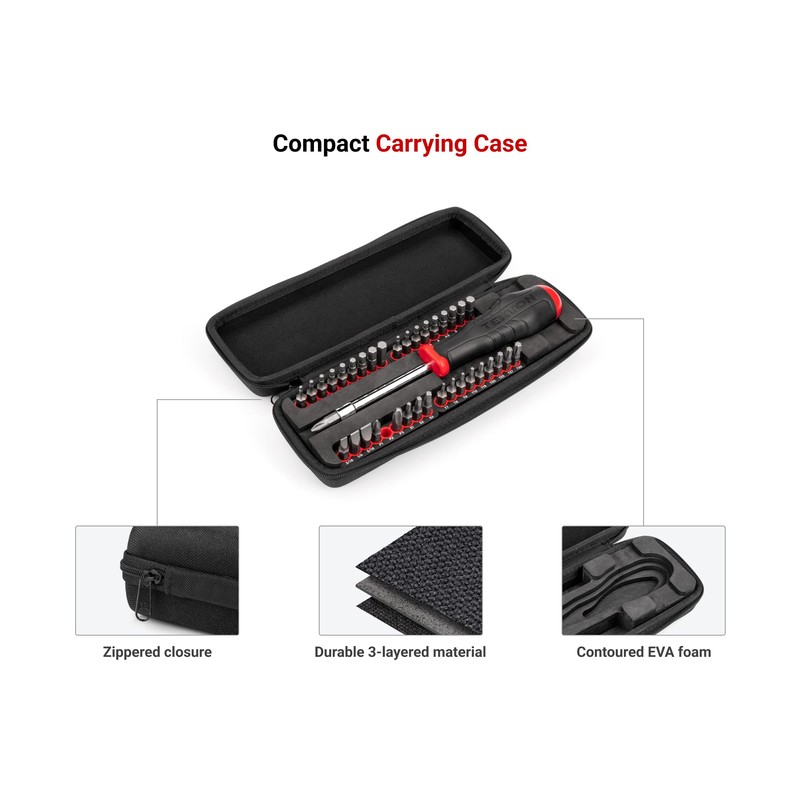 TEKTON 1/4 Inch Security Bit Driver and Bit Set with