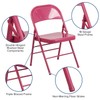 Flash Furniture 2 Pack HERCULES COLORBURST Series Shockingly Fuchsia Triple