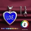 Yumilok Women's Necklace Stainless Steel with Heart Pendant Love Thermal