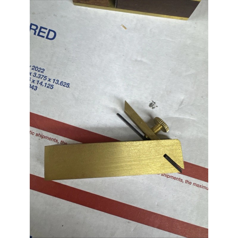 Brand May Vary 3 piece Micro Mini Brass Hand Plane