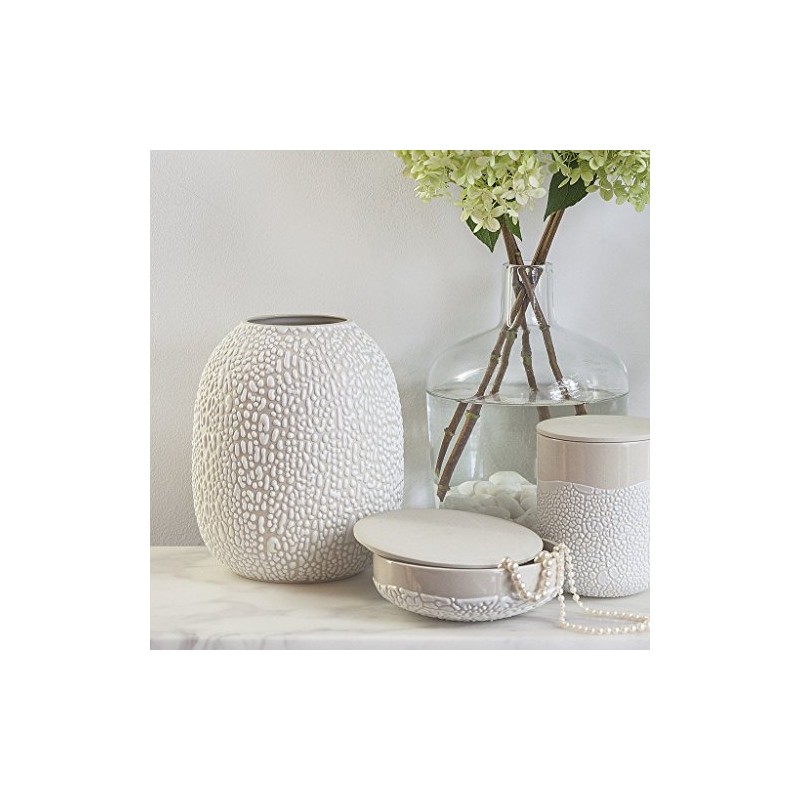 Hosley Lichen Box 5 Inch High Ivory. Ideal Storage Gift