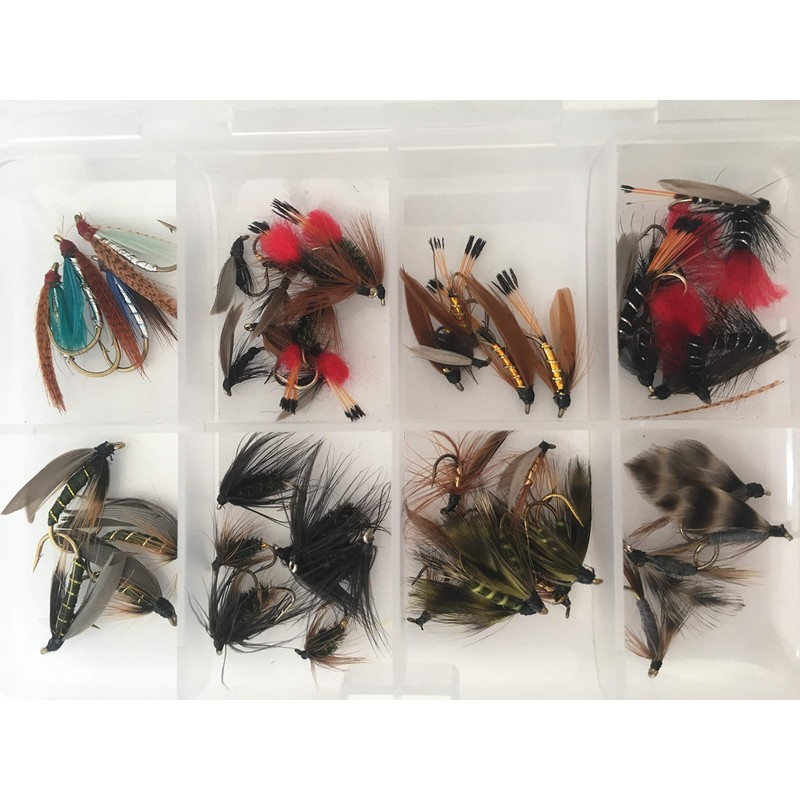 BestCity 50 plus Fishing Flies WET Selection FLY Selection TROUT