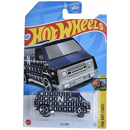 Hot Wheels 70s Van, HW Art Cars 2/10 [Blue] 16/250