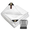 10 x 10Ft Heavy Duty Waterproof Tarps Reinforced Mesh Clear