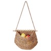 dancepandas Hanging Fruit Basket, Vegetable Basket, Braided Bohemian Storage for