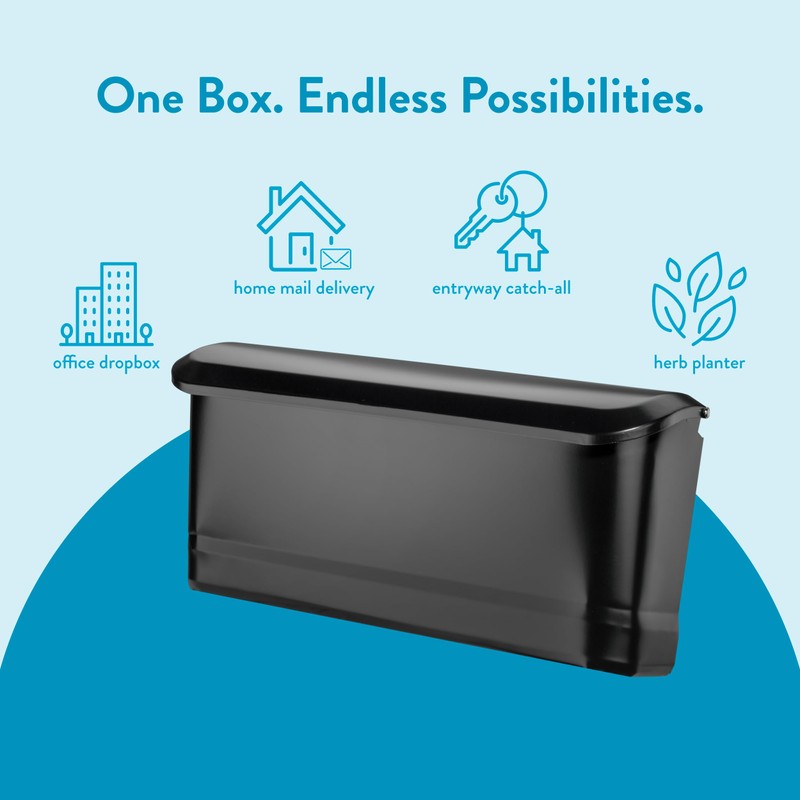 Architectural Mailboxes Cielo™ Vertical Wall-Mounted Mailbox for Outside, Rust-Resistant Galvanized