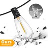 Ccinny 45FT 27 ST38 LED Outdoor String Lights Waterproof,Dimmable Patio