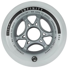 Powerslide Infinity Ii Wheels, Pack of 4, white, 100mm
