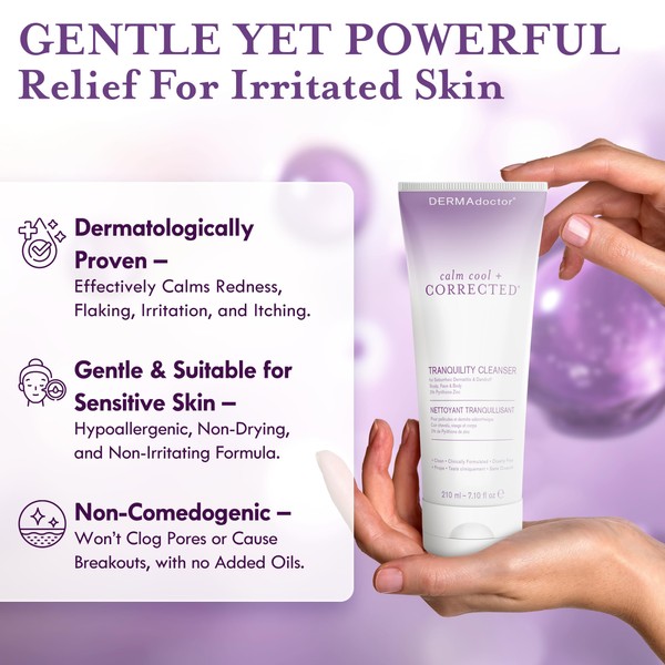 DERMAdoctor DERMAdoctor Tranquility Cleanser Dermatologist Formulated 2% Pyrithione Zinc for