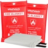 VitaPolaris Heavy-Duty Emergency Fire Blanket, 2 Pack – Fireproof Fiberglass