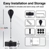 FitinOne Punching Bag with Stand, Boxing Bag Height Adjustable for