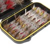 40Pcs Fly Fishing Flies Kit Stainless Steel with Box Lures