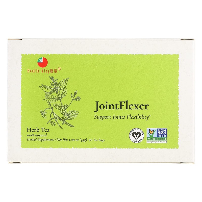 Health King Jointflexer Herb Tea, Teabags, 20-Count Box (Pack of